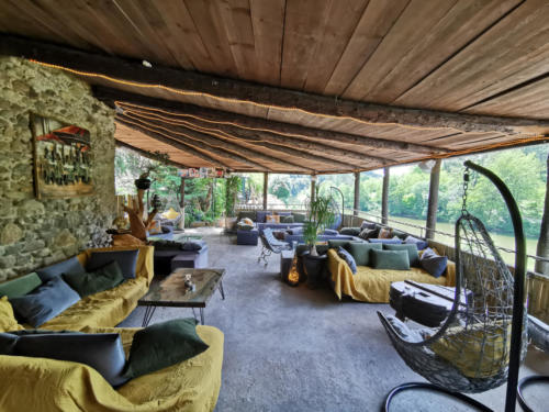 Bar lounge en terrasse